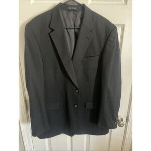 Saddlebred Performance Blazer Mens 46L Black Suit Jacket Sport Coat